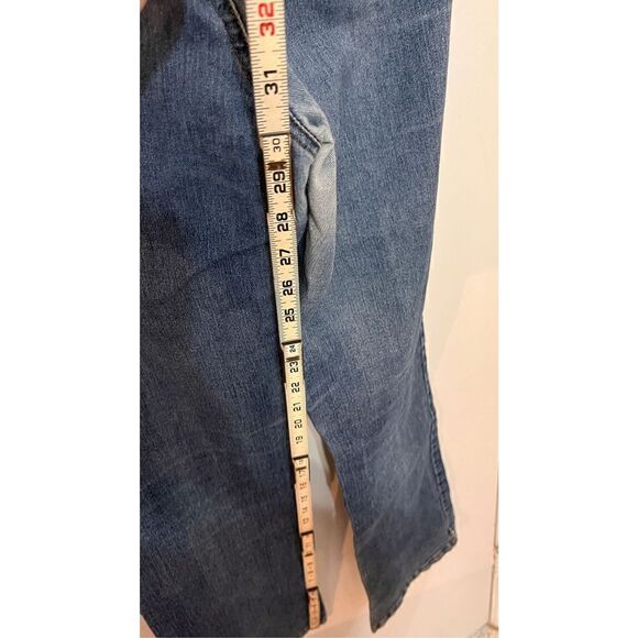Prince Bright Jeans Womens Bootcut Stretch Flared Denim Blue Medium Wash Size 32 - Picture 8 of 10